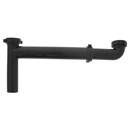 Jones Stephens 1-1/2in. x 16in. Black Plastic Adjustable Slip-Joint End Outlet Waste P39034